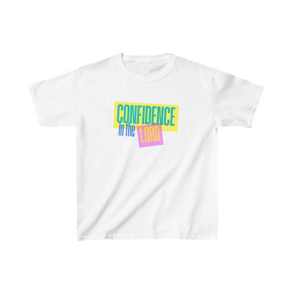 Kids Heavy Cotton™ Tee - Confidence in the Lord - Image 2