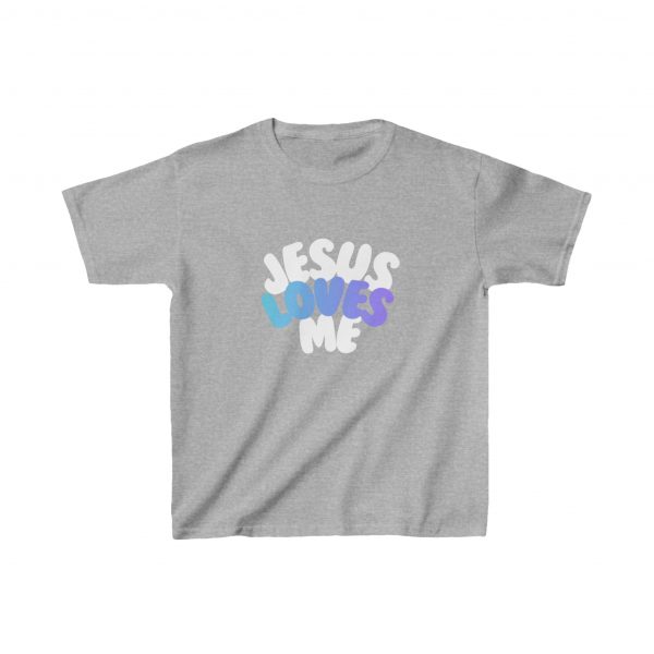 Kids Heavy Cotton™ Tee - Jesus Loves Me - Image 2