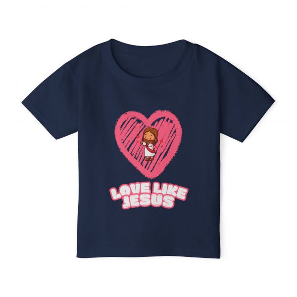 Heavy Cotton™ Toddler T-shirt - Love like Jesus - Image 5