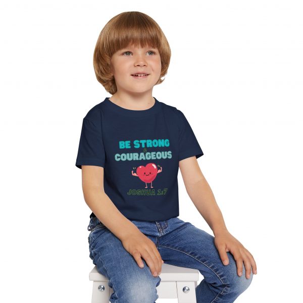 Heavy Cotton™ Toddler T-shirt - Be Strong and Courageous - Image 25