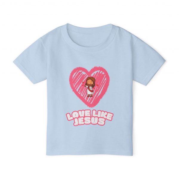 Heavy Cotton™ Toddler T-shirt - Love like Jesus - Image 3