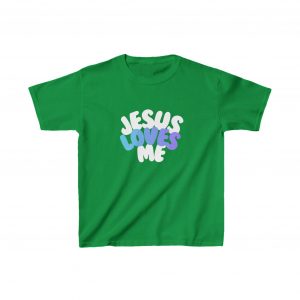 Kids Heavy Cotton™ Tee - Jesus Loves Me