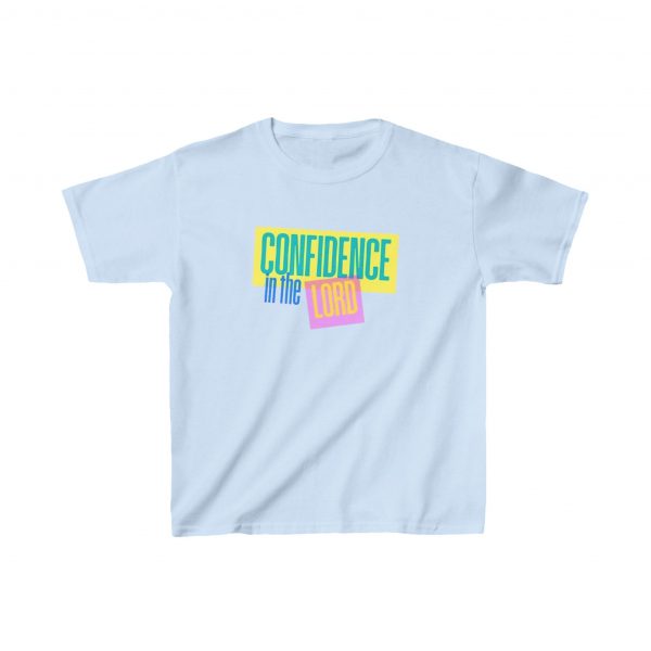 Kids Heavy Cotton™ Tee - Confidence in the Lord - Image 3