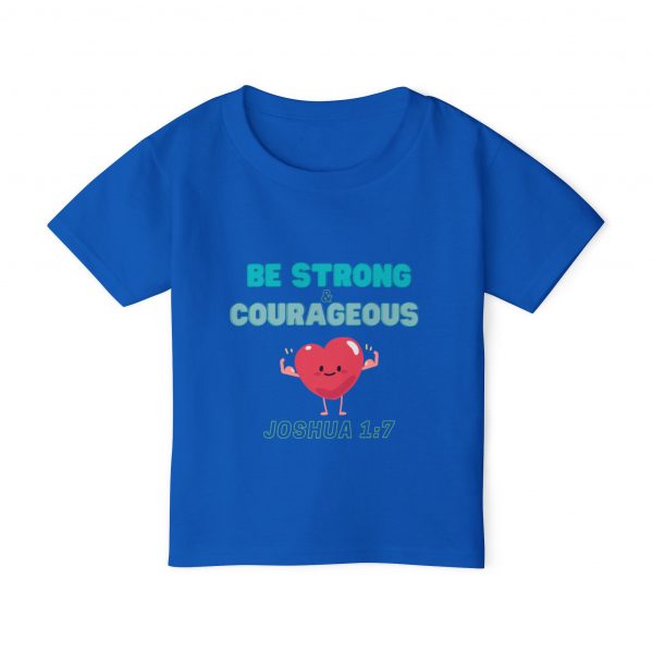 Heavy Cotton™ Toddler T-shirt - Be Strong and Courageous - Image 16
