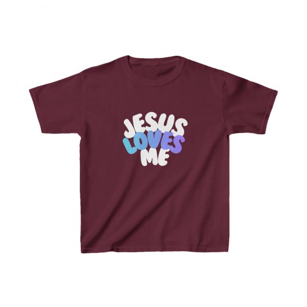 Kids Heavy Cotton™ Tee - Jesus Loves Me - Image 3
