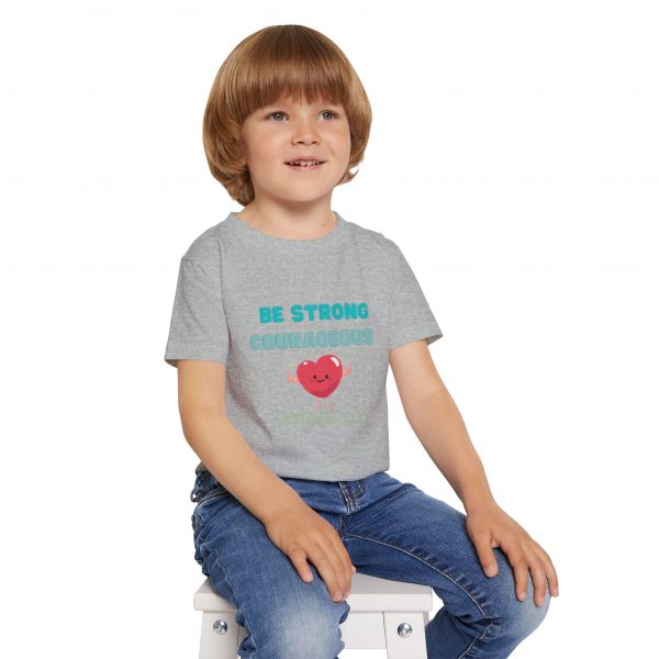 Heavy Cotton™ Toddler T-shirt - Be Strong and Courageous - Image 10