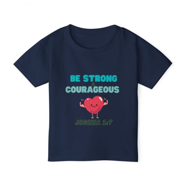 Heavy Cotton™ Toddler T-shirt - Be Strong and Courageous - Image 21