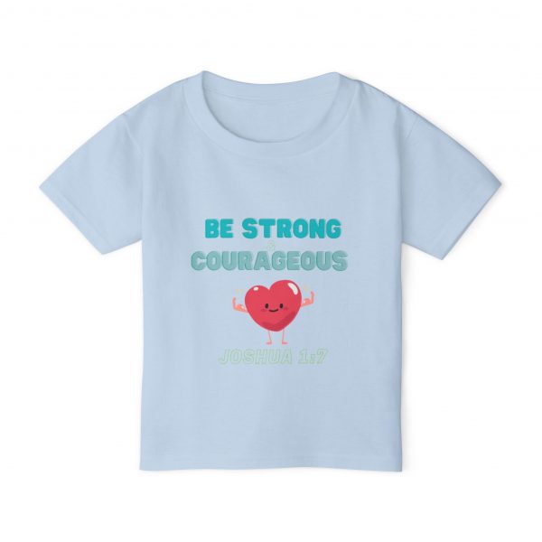 Heavy Cotton™ Toddler T-shirt - Be Strong and Courageous - Image 11