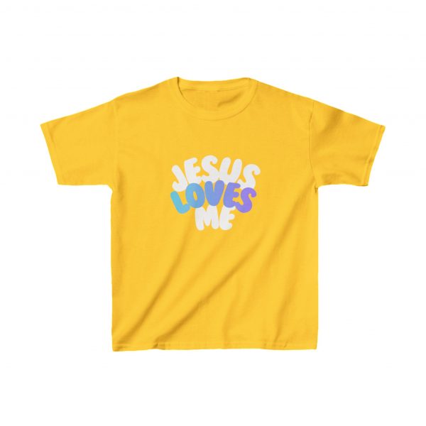 Kids Heavy Cotton™ Tee - Jesus Loves Me - Image 4