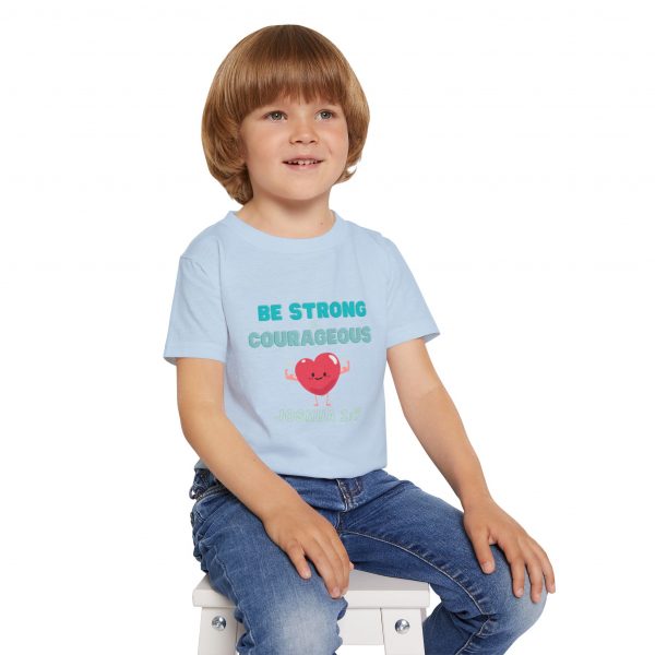 Heavy Cotton™ Toddler T-shirt - Be Strong and Courageous - Image 15