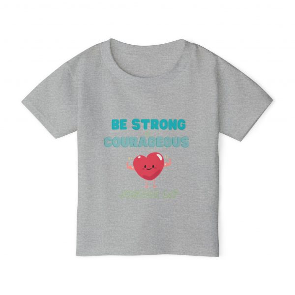 Heavy Cotton™ Toddler T-shirt - Be Strong and Courageous - Image 6