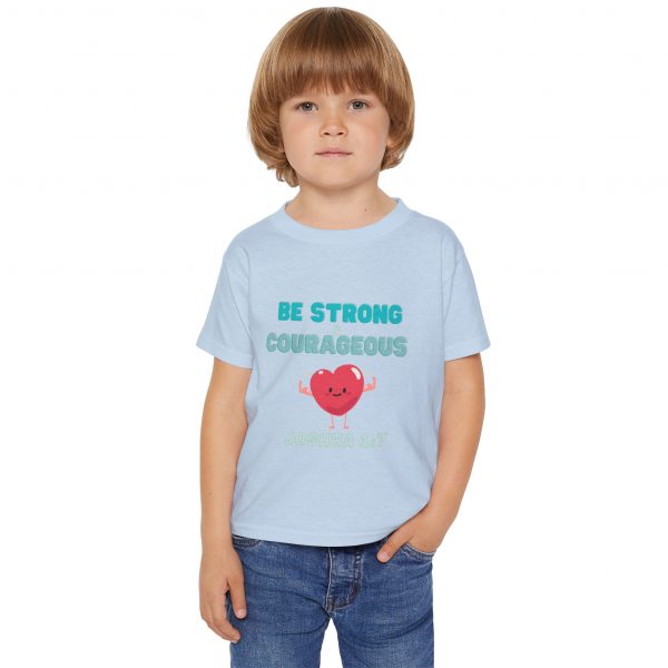 Heavy Cotton™ Toddler T-shirt - Be Strong and Courageous - Image 13