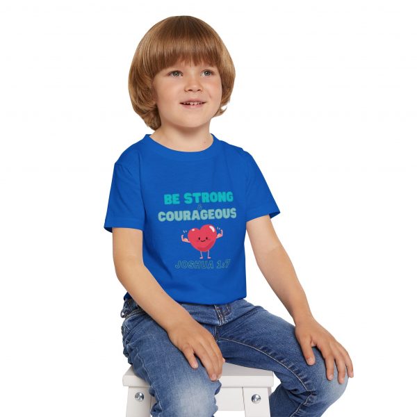 Heavy Cotton™ Toddler T-shirt - Be Strong and Courageous - Image 20