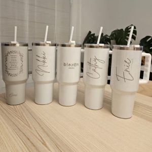Custom Laser Engraved - 40oz. Stainless Steel Insulated Tumbler