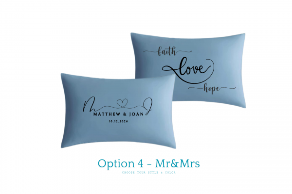 Customized Pillowcase - 100% Cotton (Set of 2) Couple Bed Pillows - Image 3