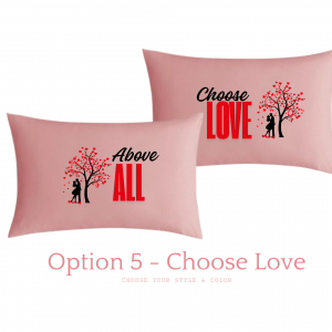 Customized Pillowcase - 100% Cotton (Set of 2) Couple Bed Pillows