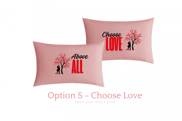 Customized Pillowcase - 100% Cotton (Set of 2) Couple Bed Pillows