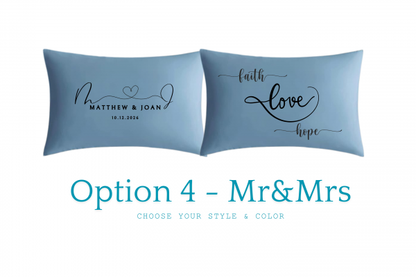 Customized Pillowcase - 100% Cotton (Set of 2) Couple Bed Pillows - Image 2