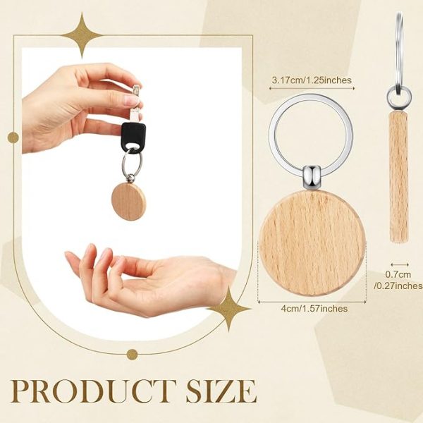 Custom Wooden Engrave Keychains - Image 2