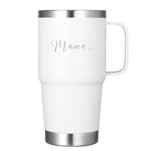 20 oz Insulated Tumbler with Handle, Stainless Steel Insulated Travel Mug